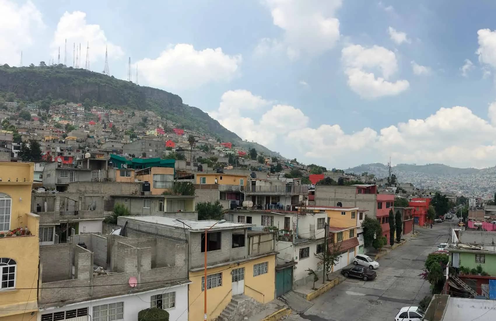 Vista aérea de la colonia Lázaro Cárdenas, Tlalnepantla